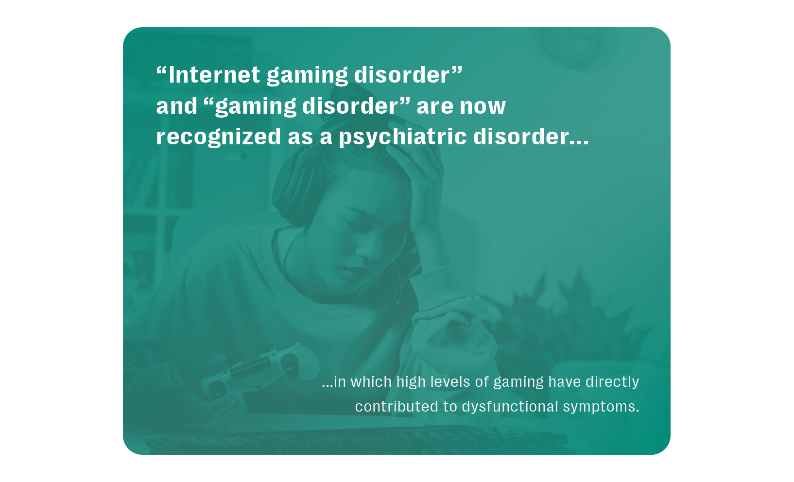 Online gaming, misogyny, suicide and self harm