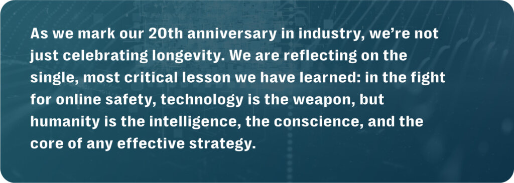 Online safety 20 years human at the heart quote two
