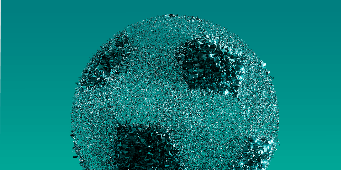 Abstract globe graphic representing brand reputation risks companies face during high-profile events like the fifa world cup and how resolver's social listening & online risk intelligence solutions can help teams stay ahead of emerging risk